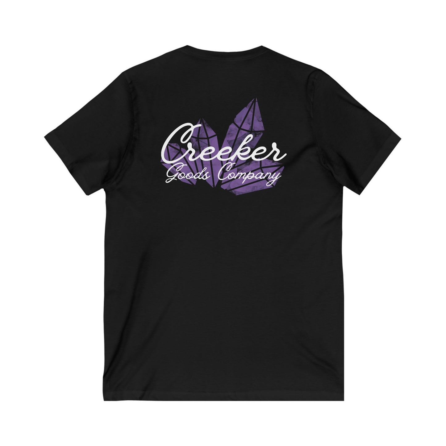 Amethyst Crystal V-Neck Tee