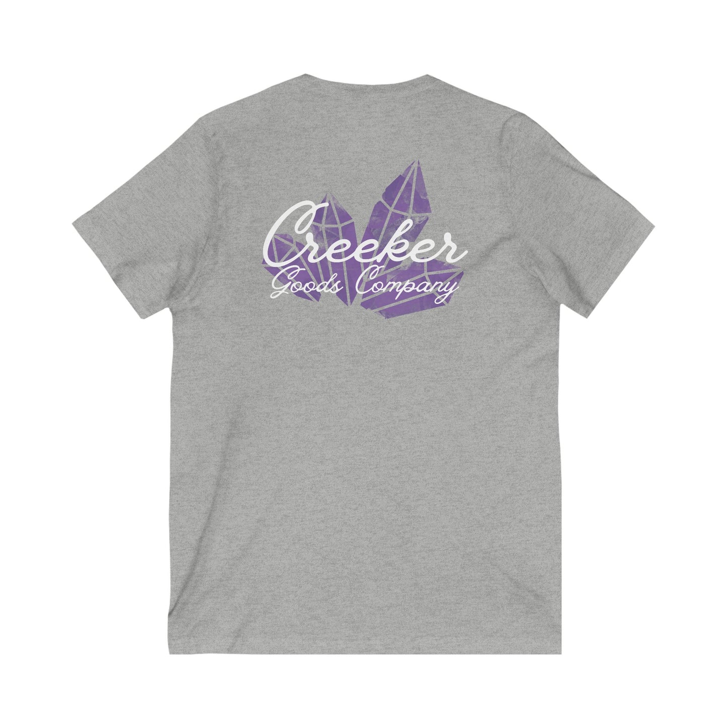 Amethyst Crystal V-Neck Tee