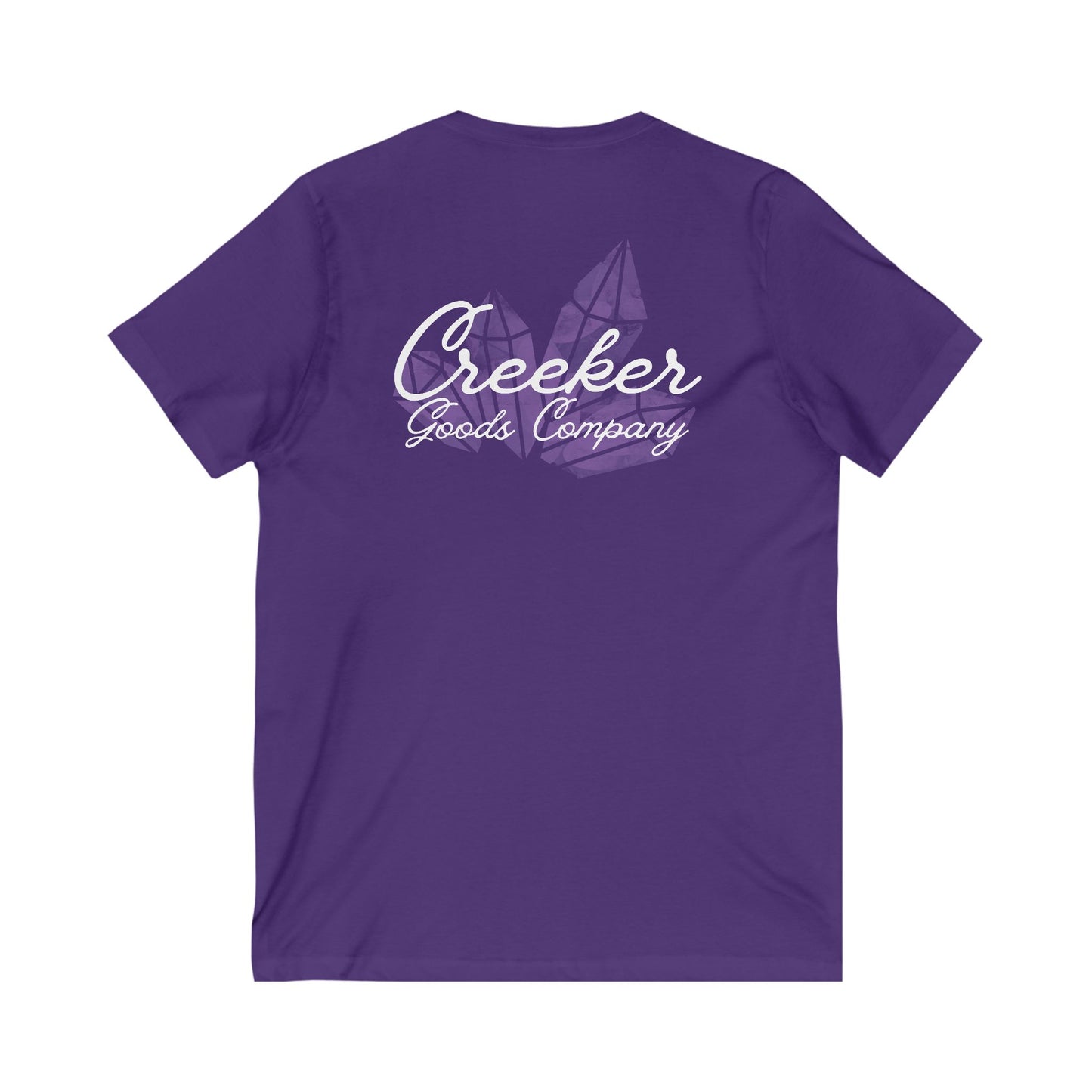 Amethyst Crystal V-Neck Tee