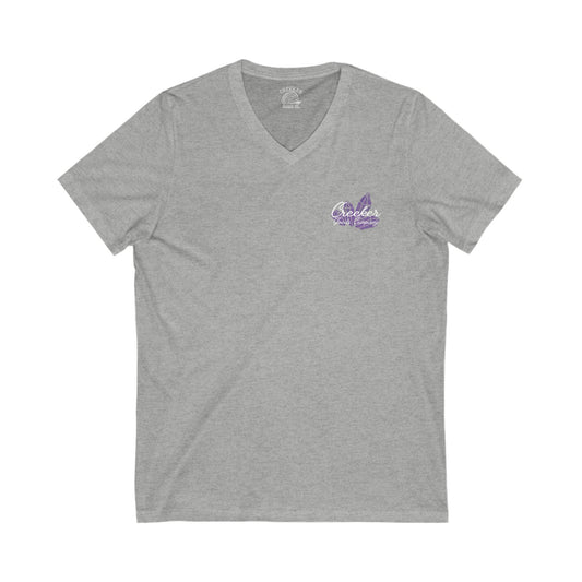 Amethyst Crystal V-Neck Tee