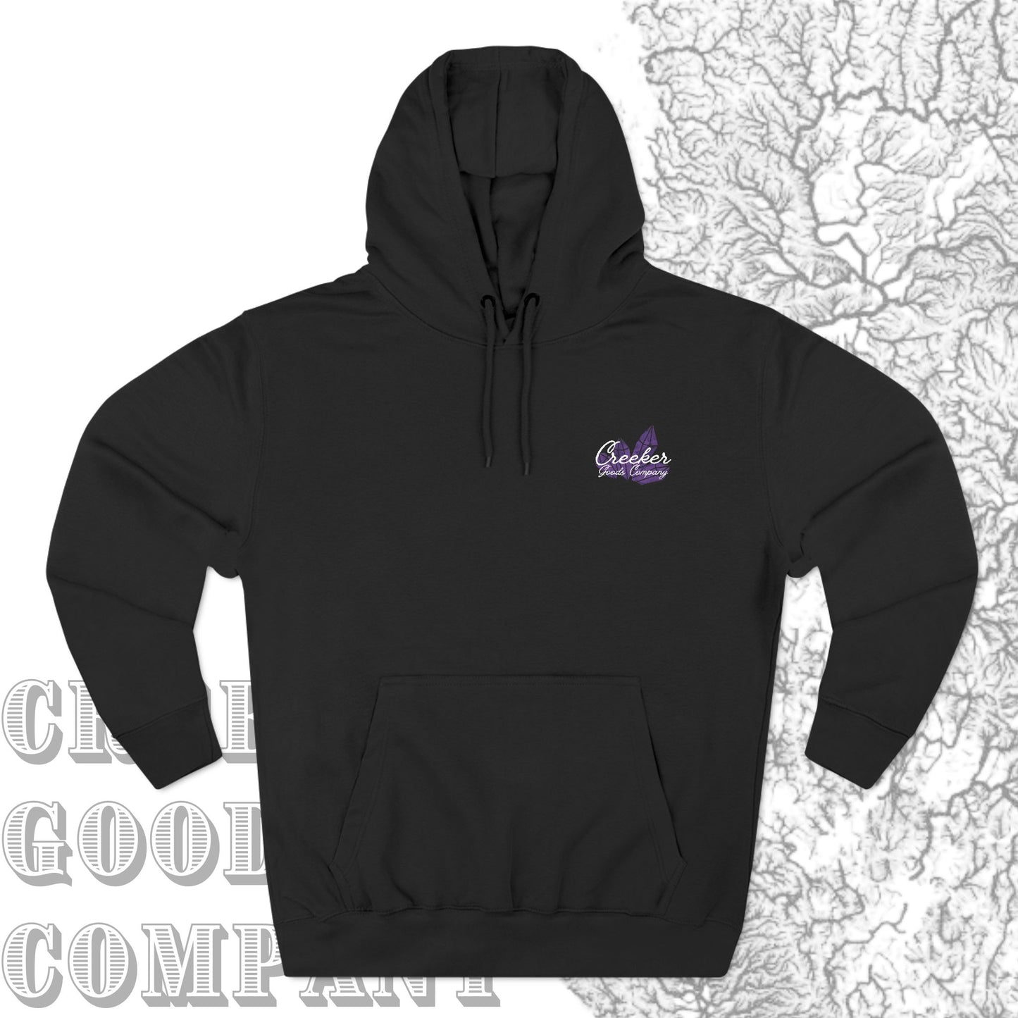 Amethyst Crystal Pull Over Hoodie