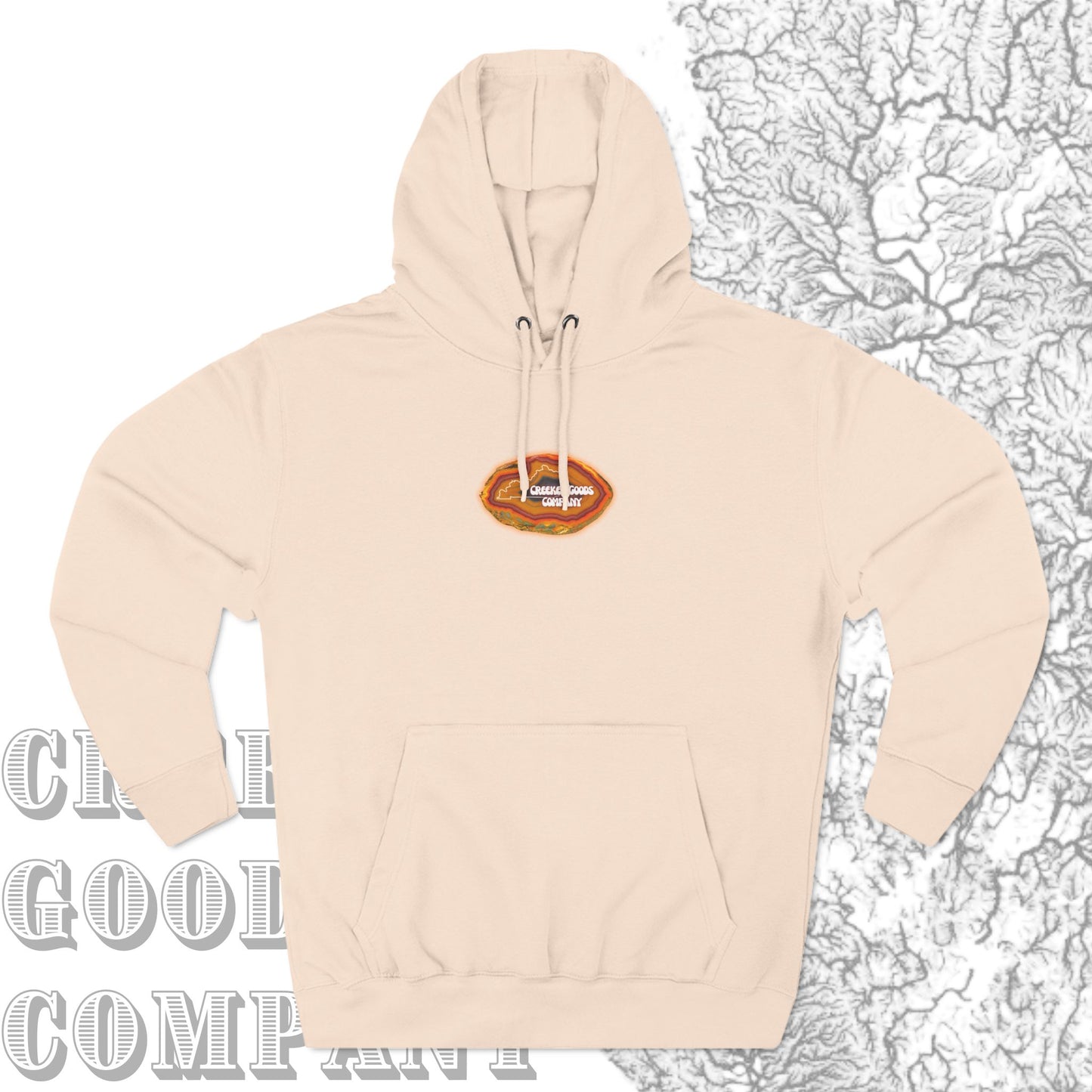 Retro Agate Pull Over Hoodie