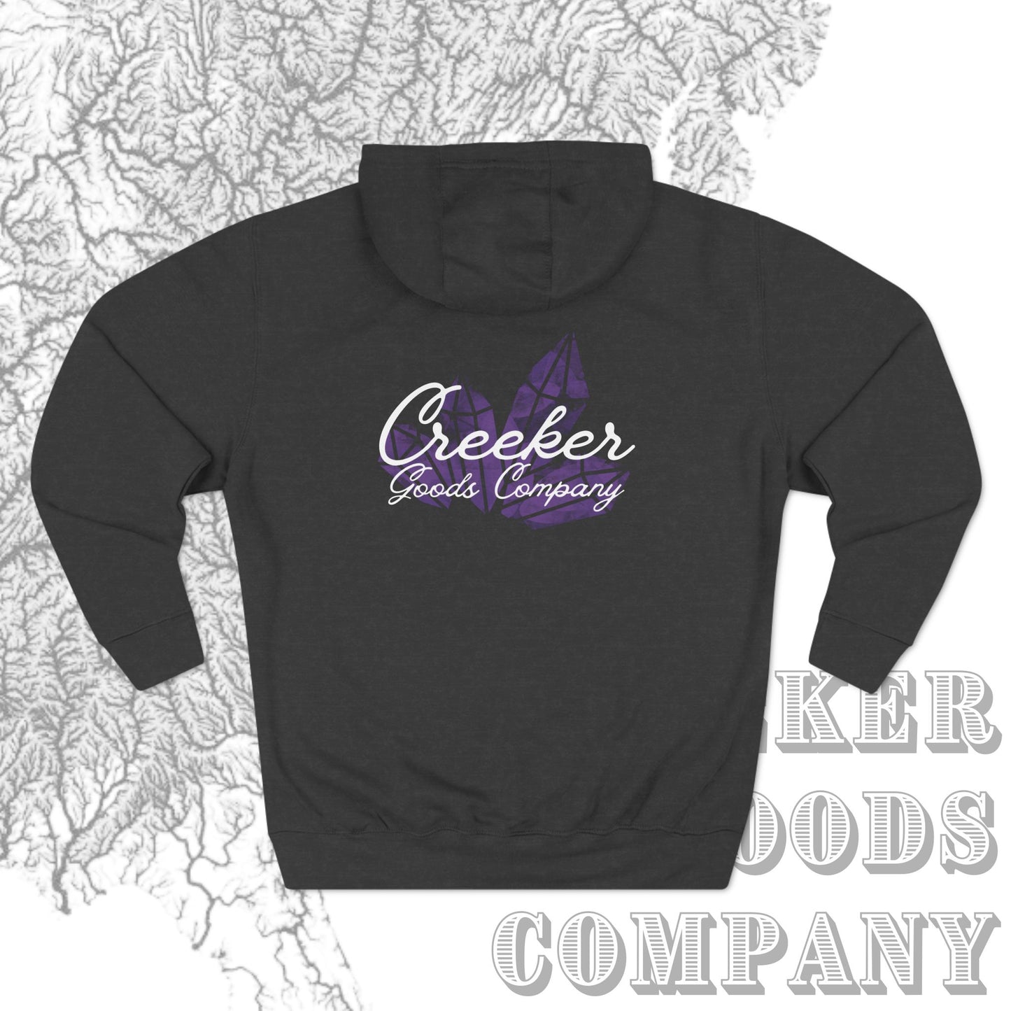 Amethyst Crystal Pull Over Hoodie