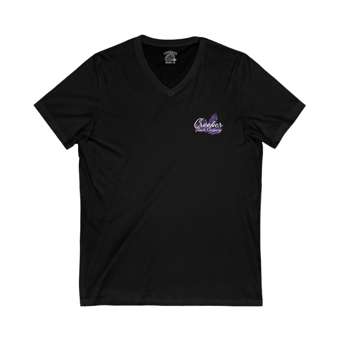 Amethyst Crystal V-Neck Tee