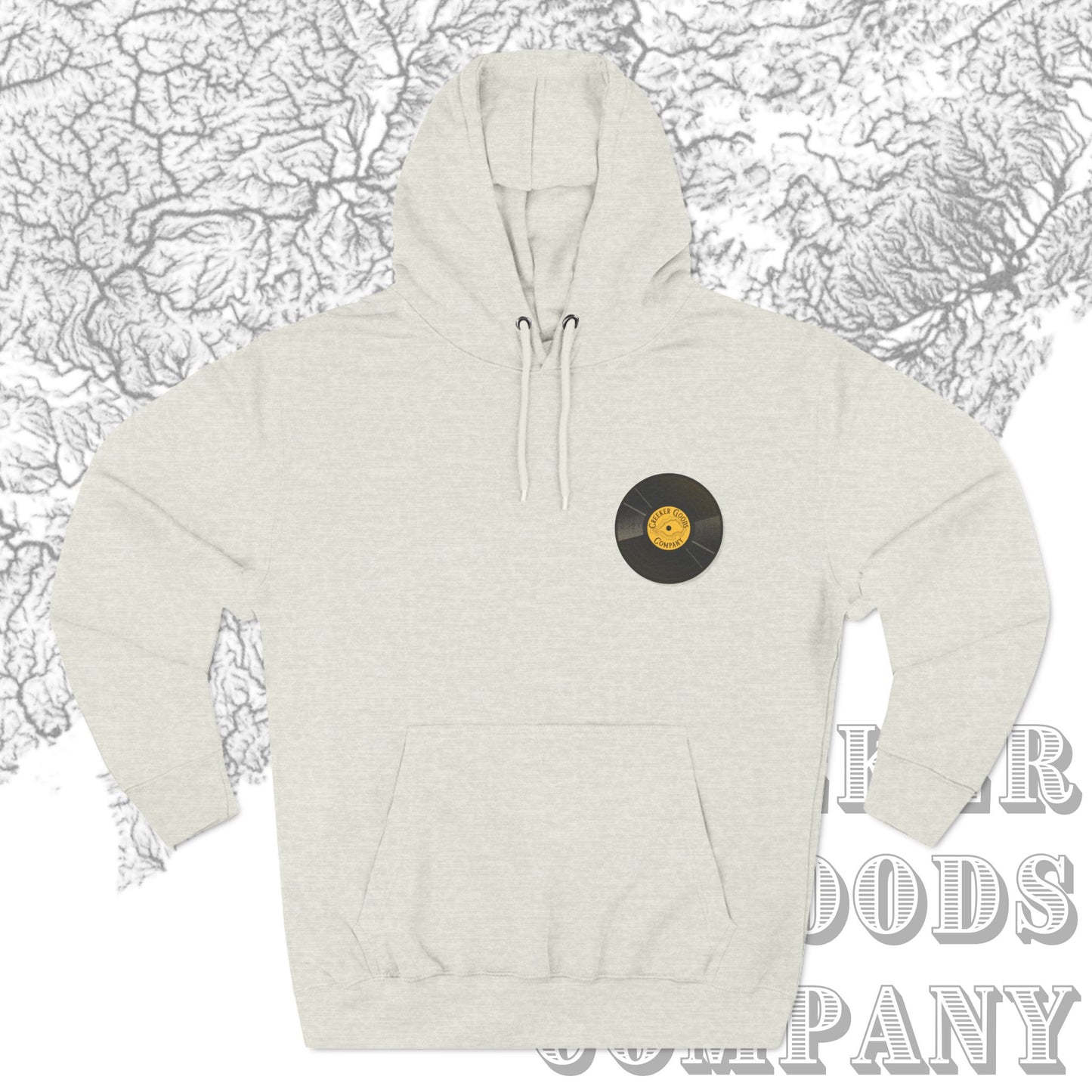 Vinyl Record Agate Pull Over Hoodie