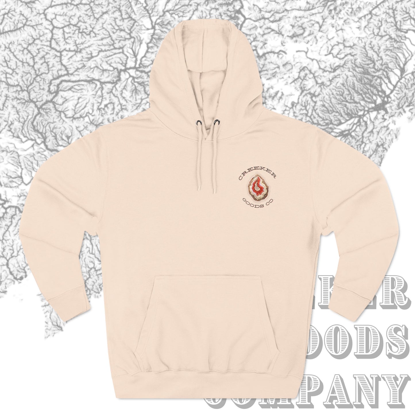 Flame Agate Pull Over Hoodie