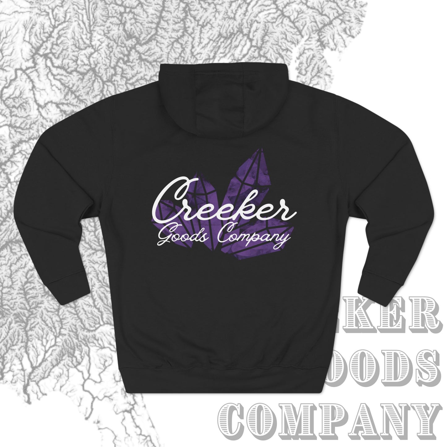 Amethyst Crystal Pull Over Hoodie